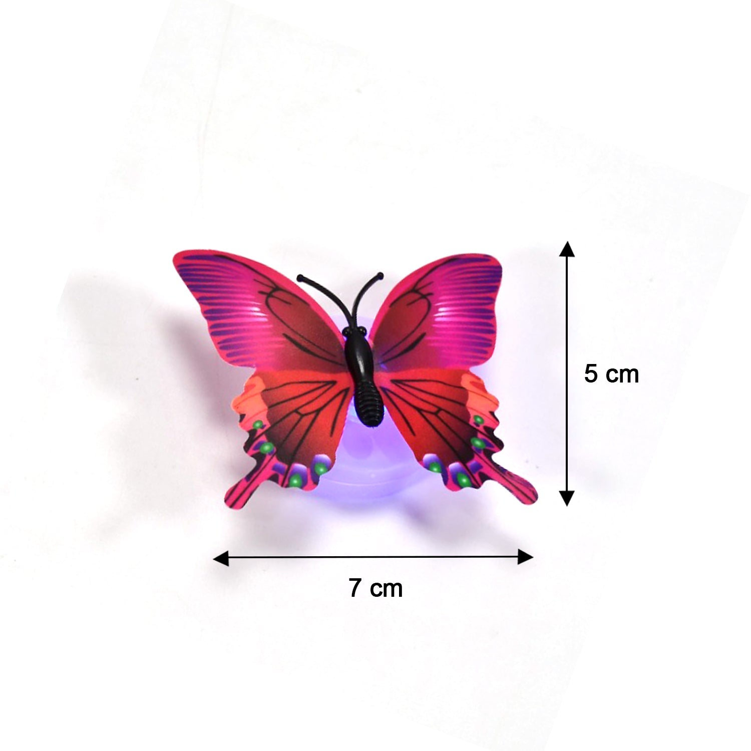 6497 BUTTERFLY 3D NIGHT LAMP COMES WITH 3D ILLUSION DESIGN SUITABLE FOR DRAWING ROOM, LOBBY. (Pack Of 50) DeoDap 6497 BUTTERFLY 3D NIGHT LAMP COMES WITH 3D ILLUSION DESIGN SUITABLE FOR DRAWING ROOM, LOBBY. (Pack Of 50) DeoDap